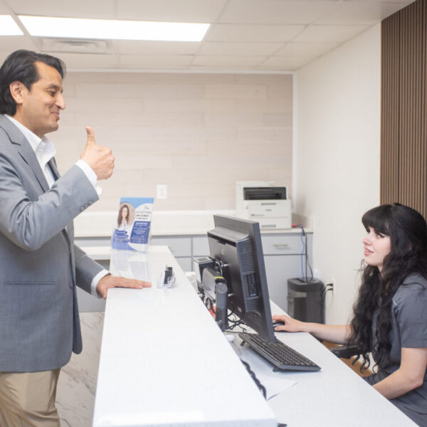 Physician and patient during a direct primary care consultation at Norvinia Health
