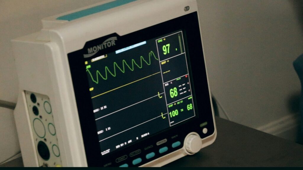 Cardiac monitor used in heart disease prevention primary care screening at Norvinia Health